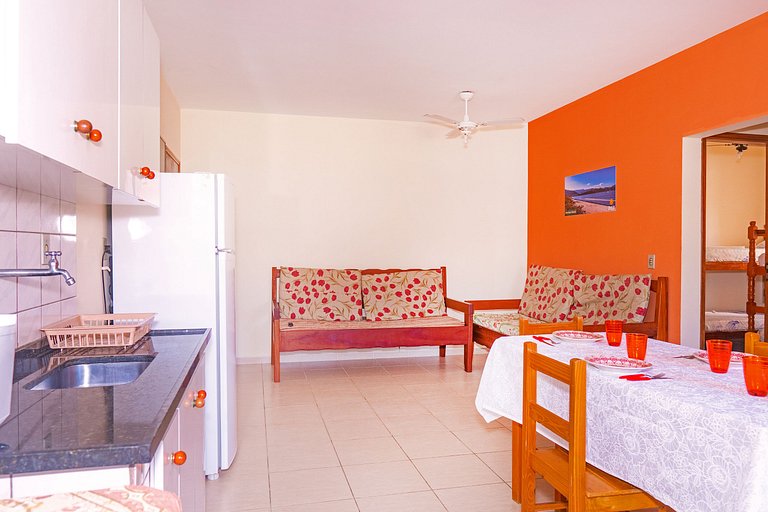 Praia Grande Ubatuba Apartment, Single, 2 parking spaces, Wi