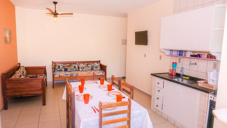 Praia Grande Ubatuba Apartment, Single, 2 parking spaces, Wi