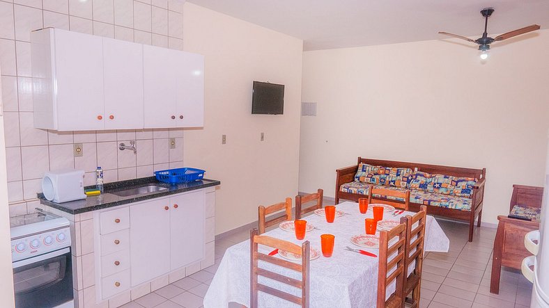 Praia Grande Ubatuba Apartment, Single, 2 parking spaces, Wi