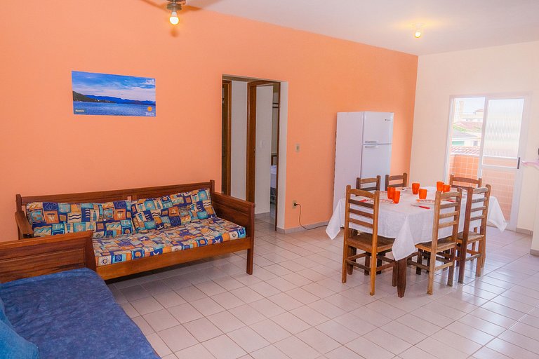 Praia Grande Ubatuba Apartment, Single, 2 parking spaces, Wi