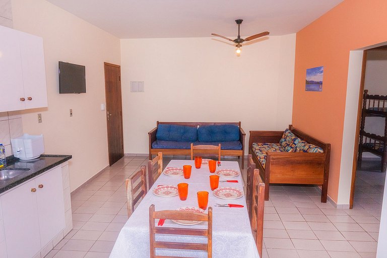 Praia Grande Ubatuba Apartment, Single, 2 parking spaces, Wi